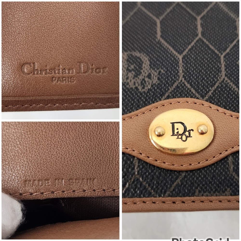 Auth Like New Dior Honeycomb Bifold Wallet - Picture 6 of 11